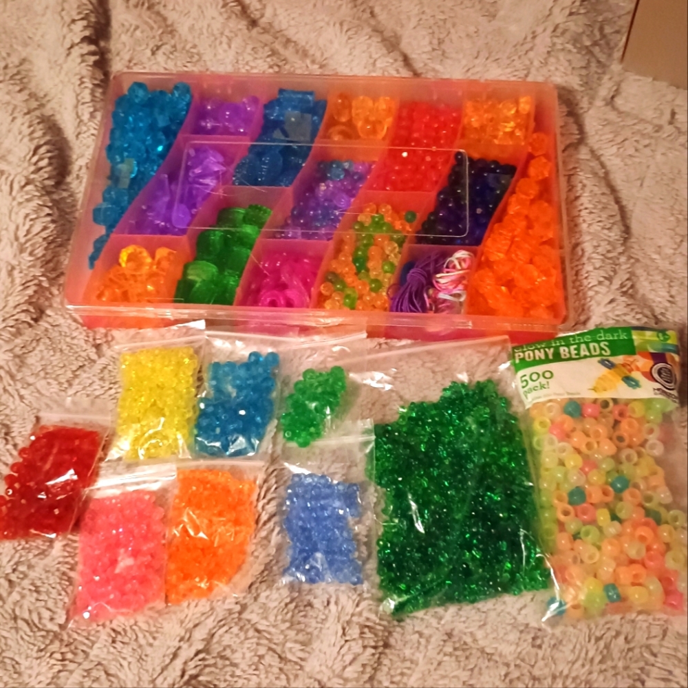 Large Bundle Of Beads For Jewelry making